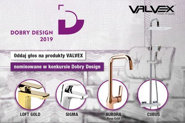 Produkty VALVEX nominowane w konkursie Dobry Design 2019