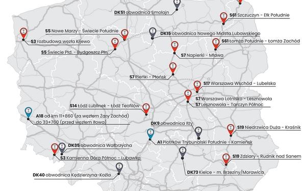 GDDKiA: ponad 345 km - tyle dróg planujemy oddać do ruchu w 2022 roku